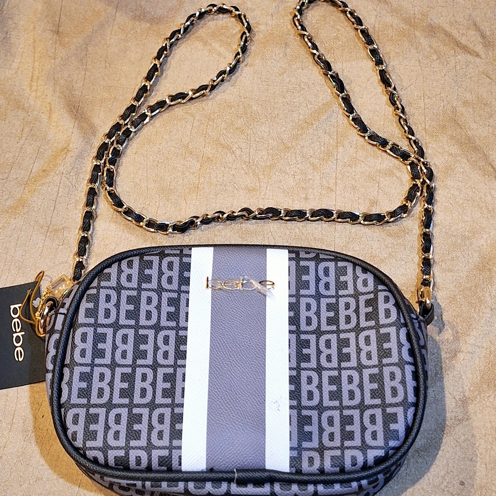 Bebe Gray Crossbody Bag